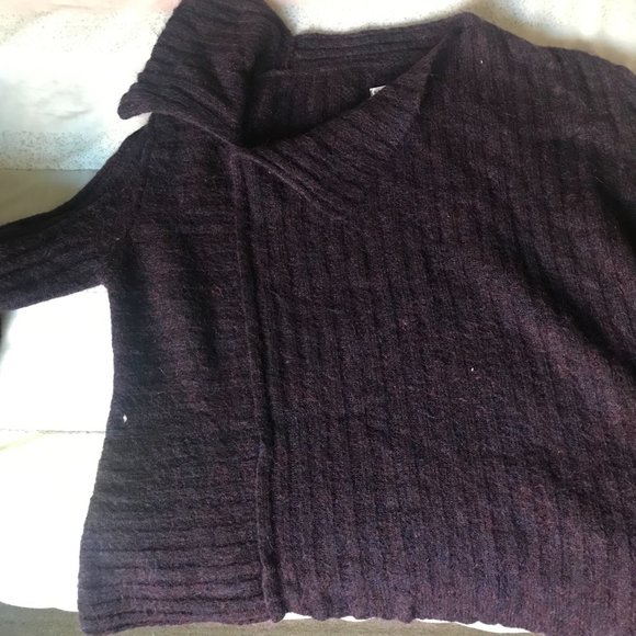Mohair Sweater Purple Multicolor Sarah Pacini Made in Italy - Picture 7 of 9